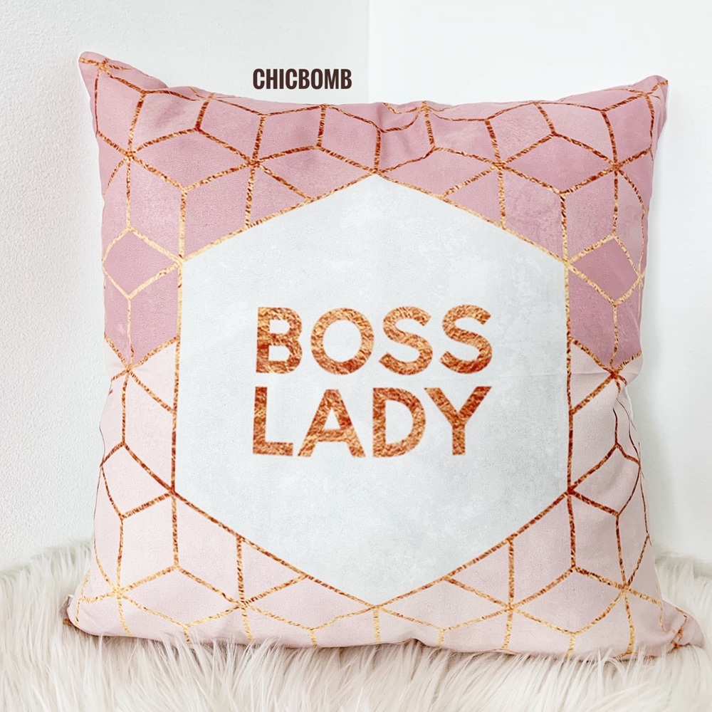 CHIC Accent Pillow Cover - BOSS LADY - Picture 2 of 5